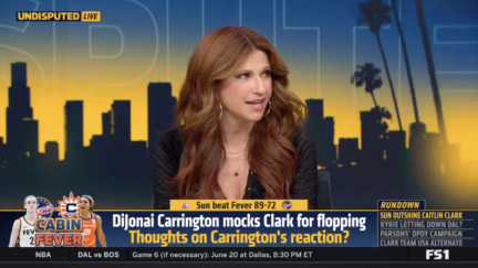 Rachel Nichols reacts to Dijonai Carrington mocking Caitlin Clark